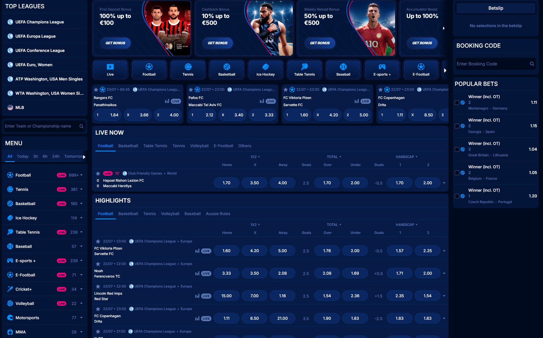 Boomerang Bet sportsbook with football and horse racing markets for Ireland